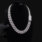 Moissanite 20mm 3D Cuban Chain