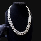 Moissanite 20mm 3D Cuban Chain