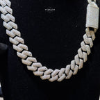 Moissanite 20mm 3D Cuban Chain