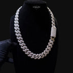 Moissanite 20mm 3D Cuban Chain