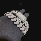 Moissanite 20mm 3D Cuban Chain