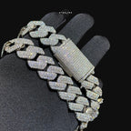 Moissanite 20mm 3D Cuban Chain