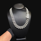 Moissanite 20mm 3D Cuban Chain