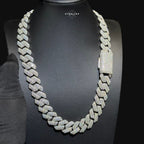 Moissanite 20mm 3D Cuban Chain