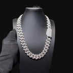Moissanite 20mm 3D Cuban Chain