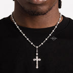 22" Moissanite Rosary Chain