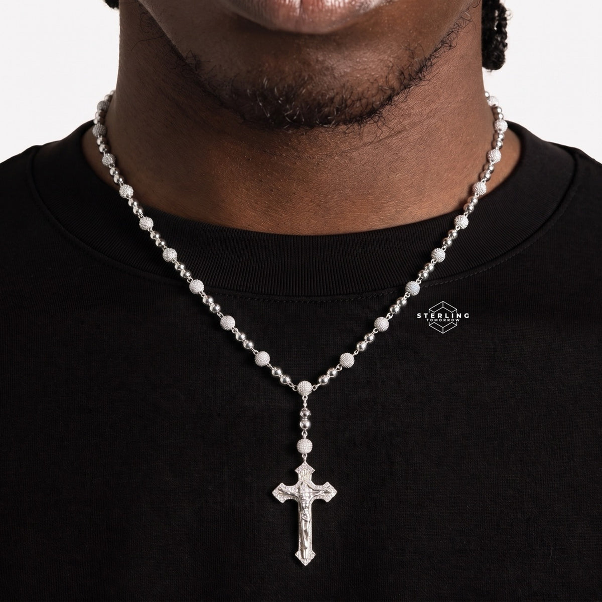 22" Moissanite Rosary Chain