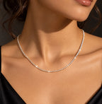 2mm Moissanite Tennis Chain Gold Finish