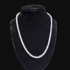 4mm Tennis Chain - 14k White Gold Plated