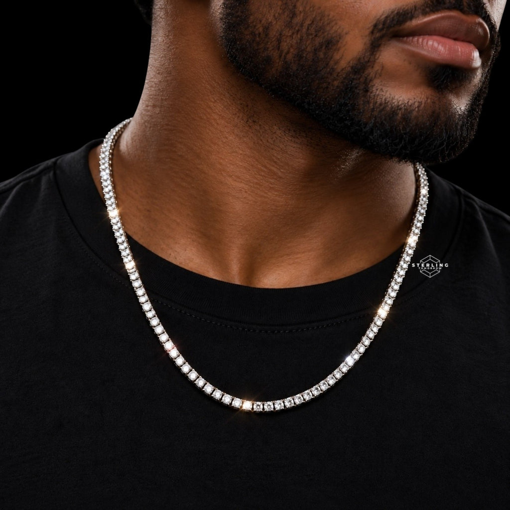 4mm Moissanite Tennis Chain