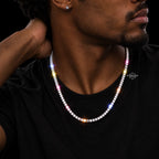 4mm Tennis Chain - 14k White Gold Plated