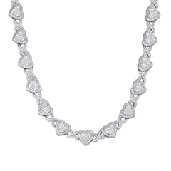 Infinity Heart 18" Moissanite Necklace