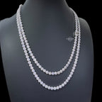 5mm Flower Cluster Moissanite Necklace