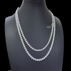 5mm Flower Cluster Moissanite Necklace