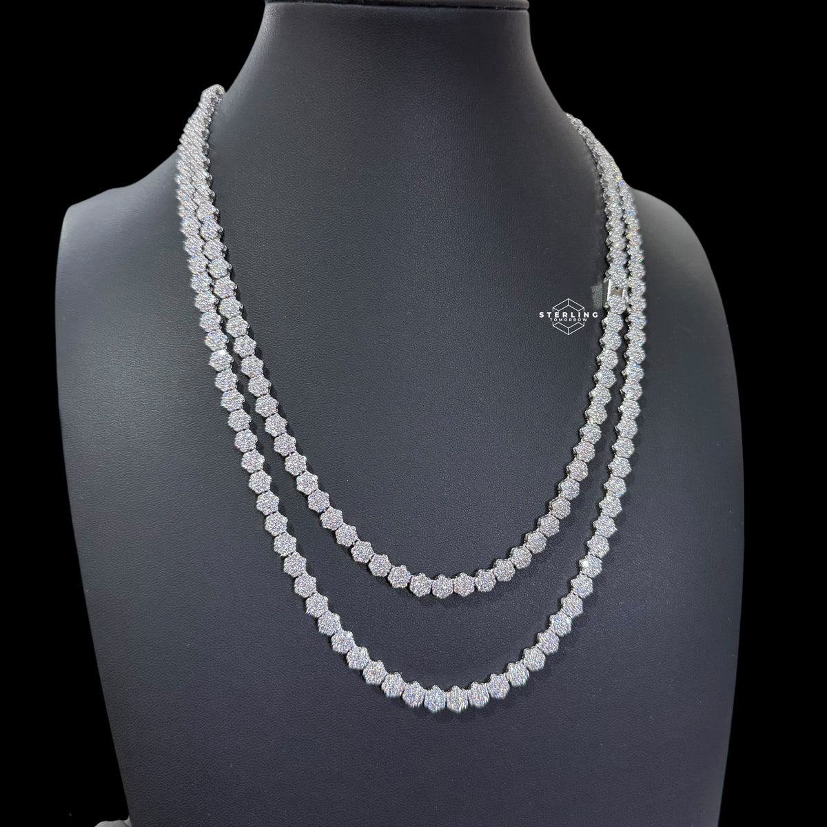 5mm Flower Cluster Tennis Chain