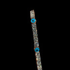 5mm Moissanite Evil Eye Tennis Bracelet Womens