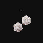 Moissanite Flower Cluster Stud Earrings 5mm