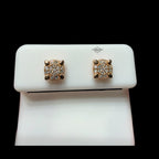 6mm Moissanite Prong Earrings 925 / Gold