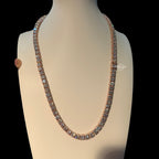 7mm Moissanite Tennis Chain ICED OUT SIDES Rose