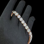 8mm Moissanite Tennis Bracelet 925 / Rose