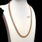 8mm Moissanite Miami Cuban Link Chain 925 / Rose Gold