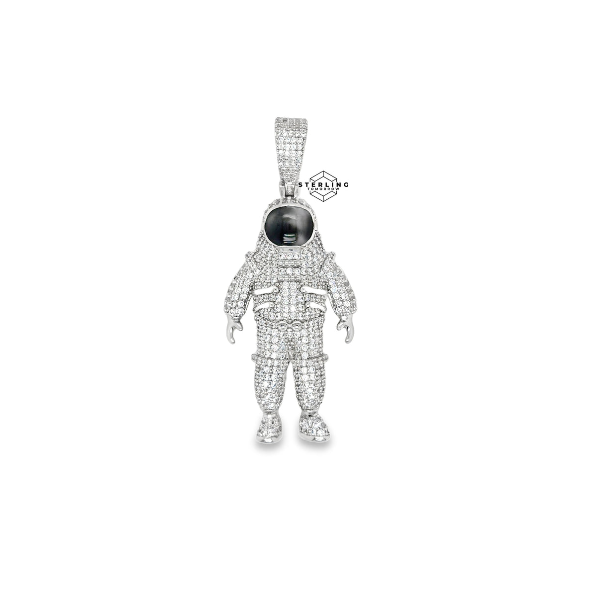 Astronaut Iced Out Pendant