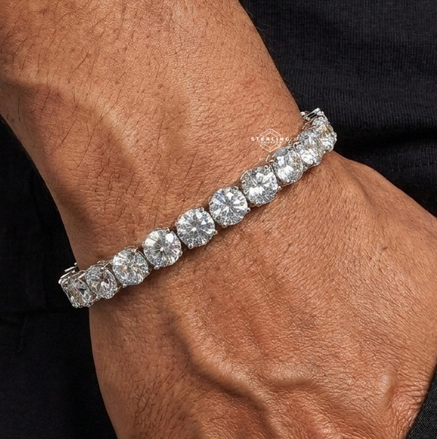 8mm Moissanite Tennis Bracelet