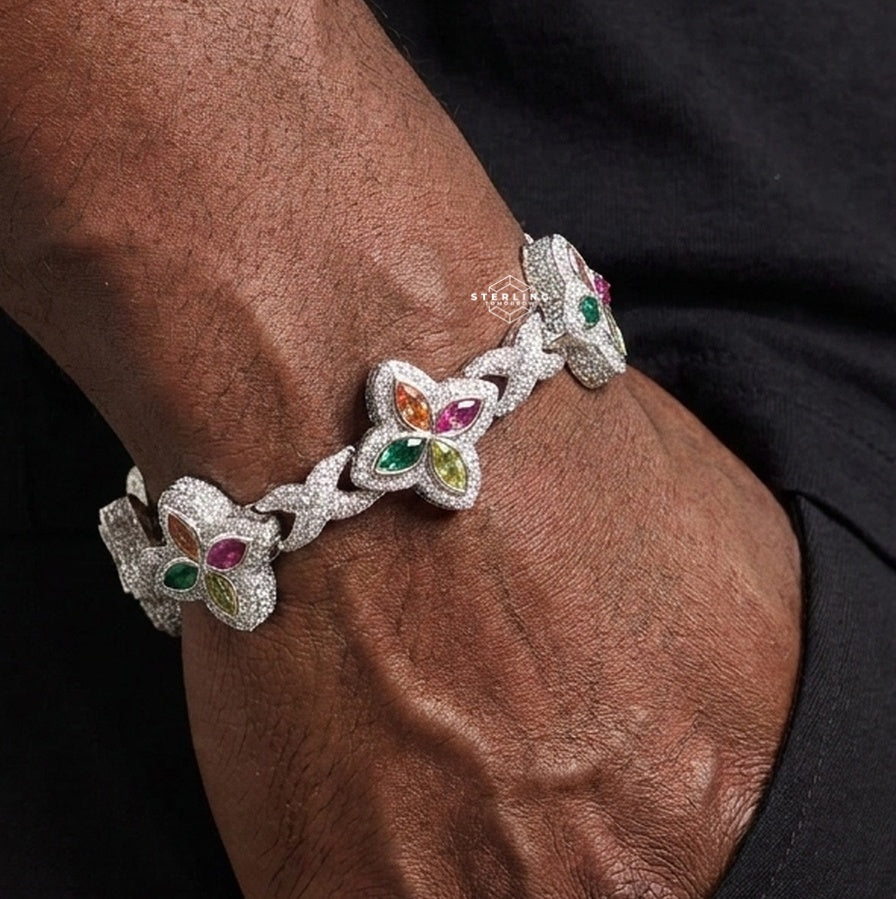Moissanite Star Infinity Bracelet