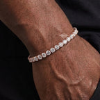 4mm Rose Gold CZ Tennis Bracelet