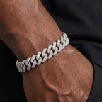 8mm Moissanite Cuban Bracelet