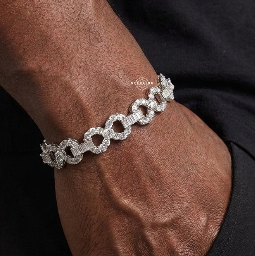 Moissanite Infinity Bracelet