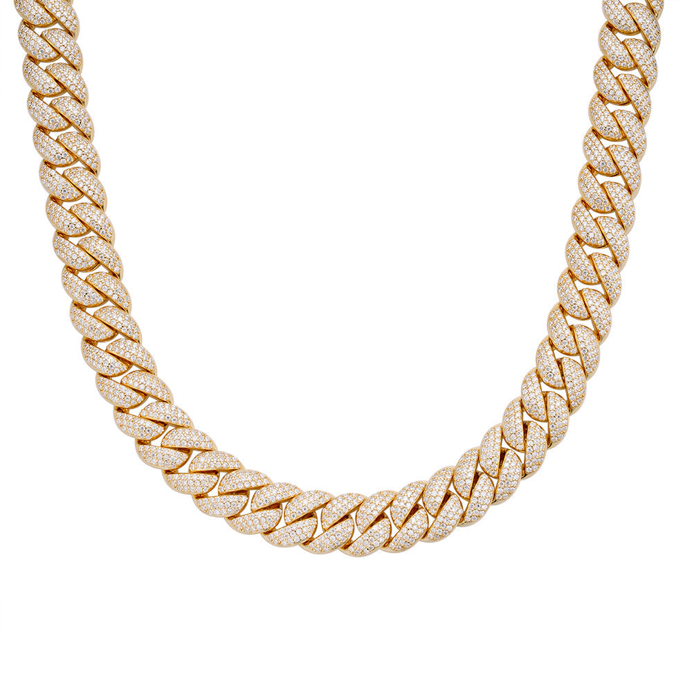 Cuban 10mm 22" Moissanite Link Chain