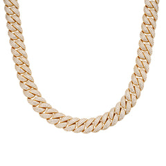 Cuban 10mm 22" Moissanite Link Chain