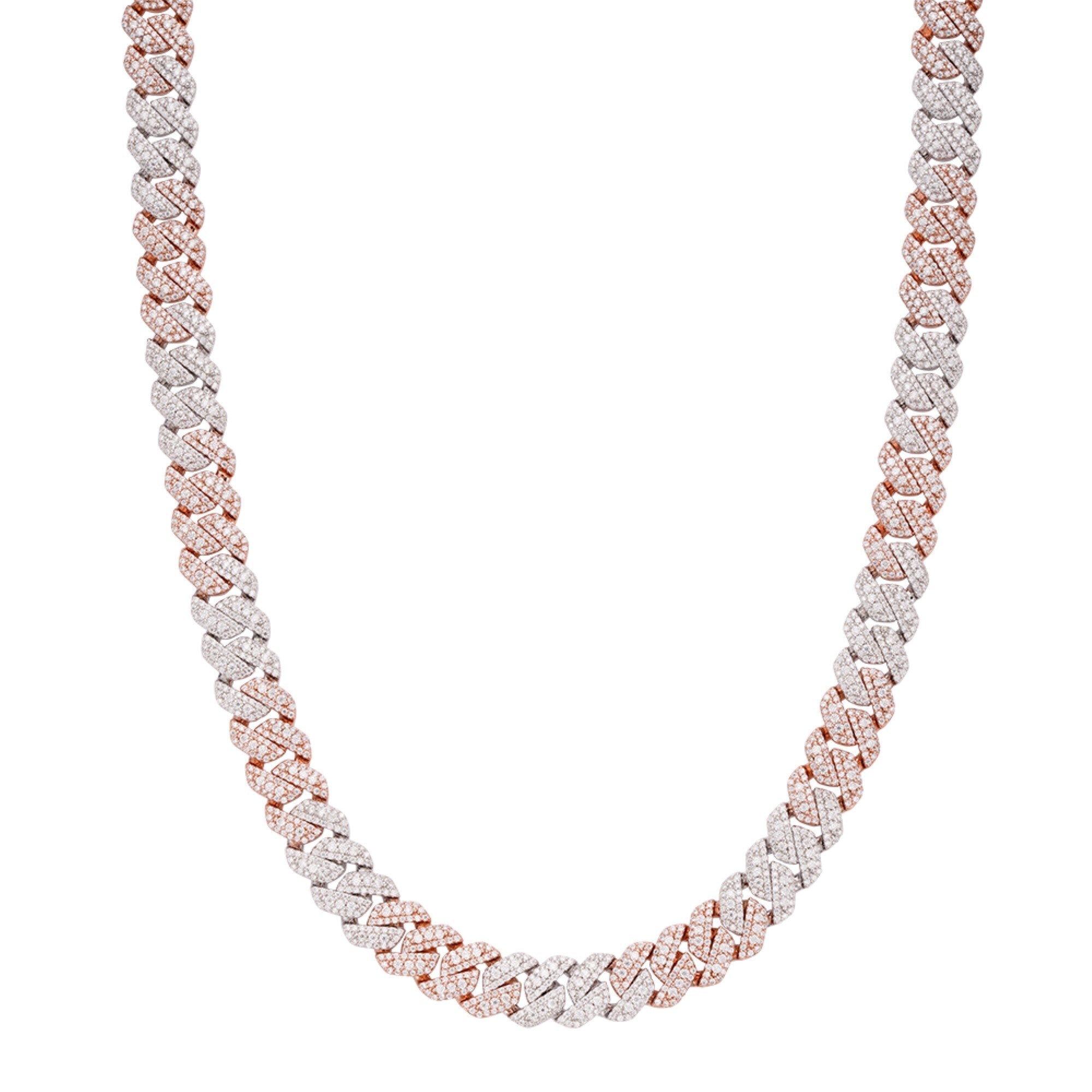 Cuban Big Stone/Small Stone Moissanite Chain 10mm 22"