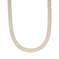 Cuban Big Stone/Small Stone Moissanite Chain 12mm 22"