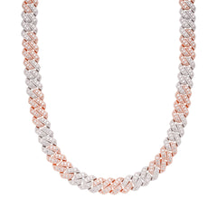 Cuban Big Stone/Small Stone Moissanite Chain 12mm 22"