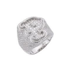 Letter P Size 10 Moissanite Ring
