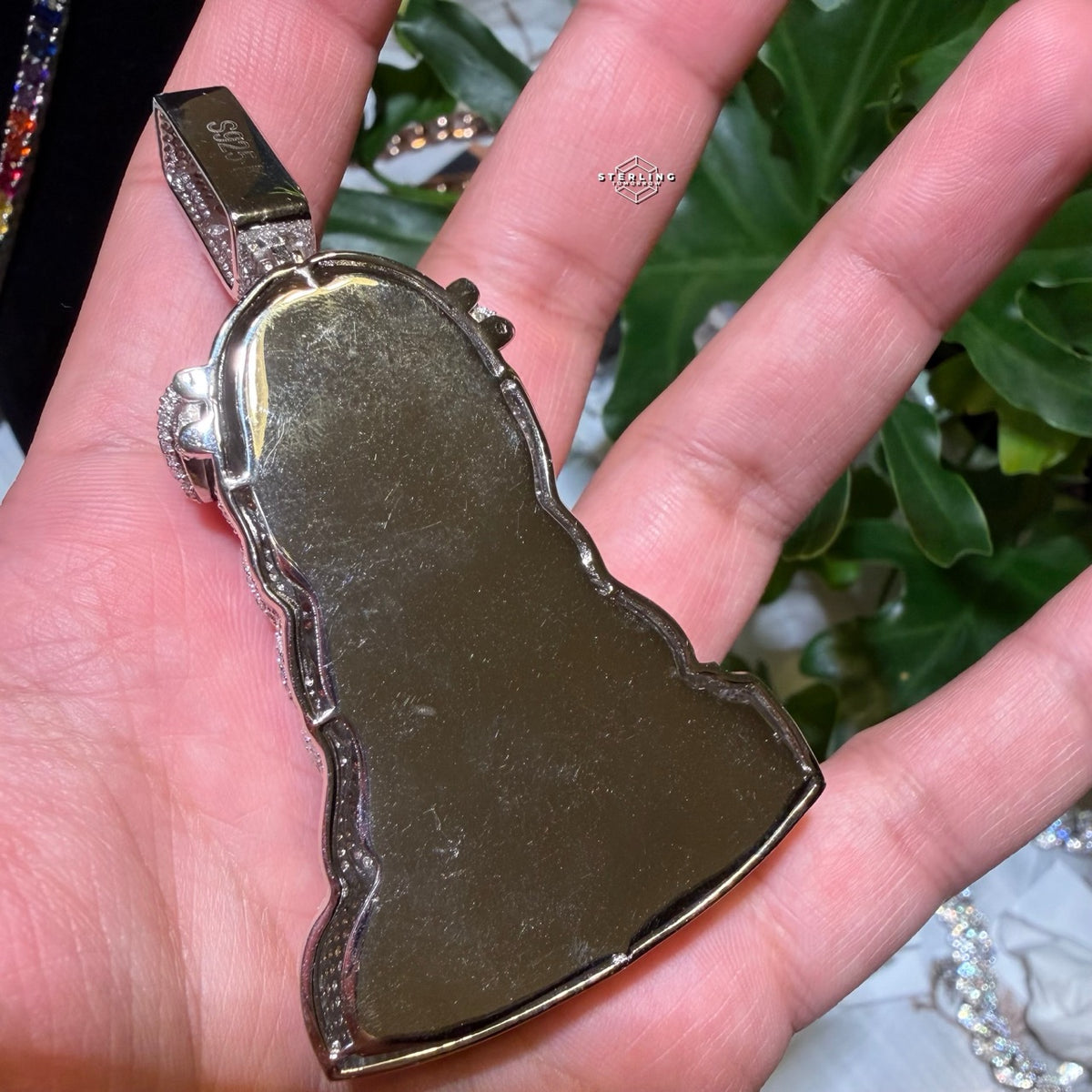 Moissanite Custom Jesus Pendant