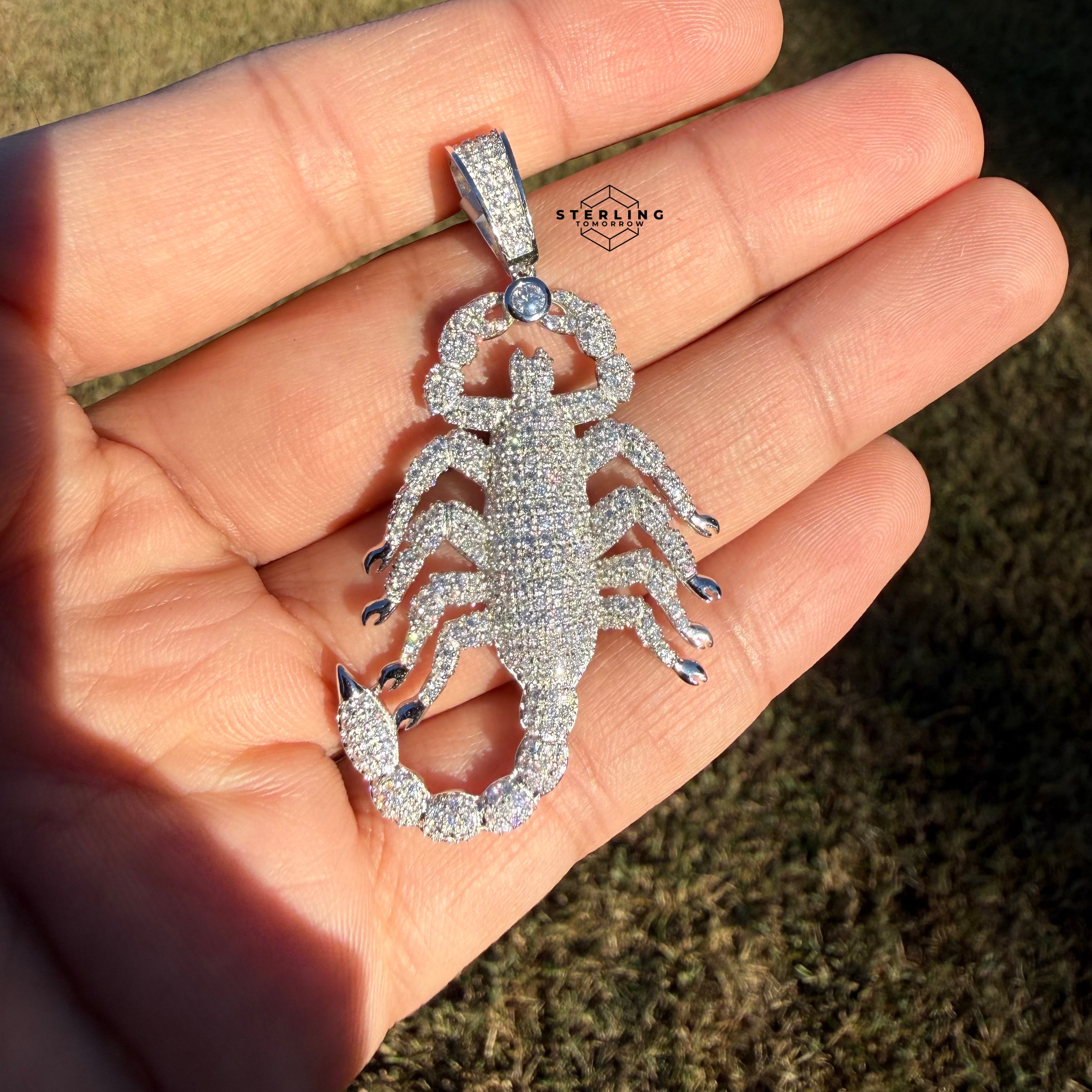 Moissanite Scorpion Iced Pendant