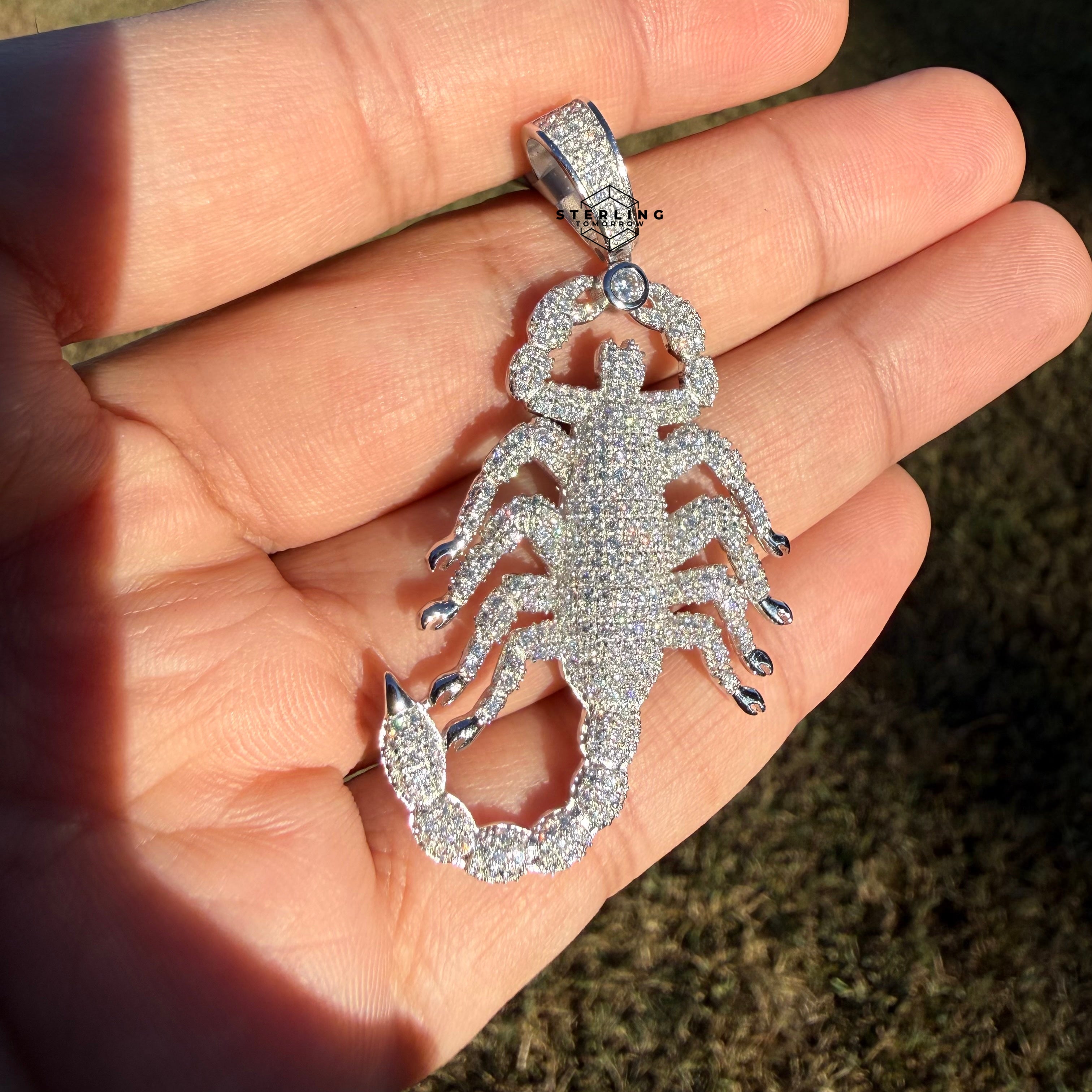 Moissanite Scorpion Iced Pendant