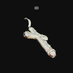 Moissanite Princess Cut Cross Pendant, 925 Silver Iced Out Hip Hop Necklace, GRA Certified w 24" Chain