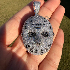 Hockey Iced Mask Out Rapper Pendant + AntiTarnish Rope Chain