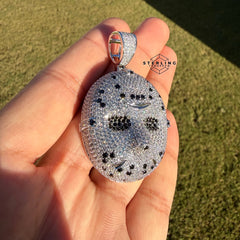 Hockey Iced Mask Out Rapper Pendant + AntiTarnish Rope Chain
