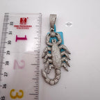 Moissanite Iced 3D Scorpion Pendant