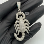 Moissanite Iced 3D Scorpion Pendant