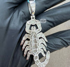 Moissanite Iced 3D Scorpion Pendant