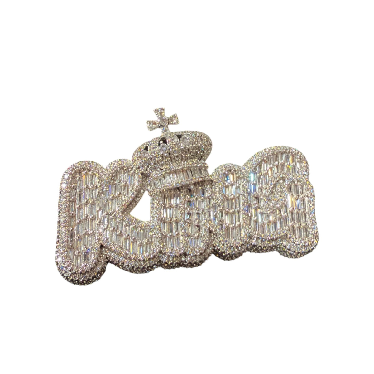 King Silver Tone Pendant