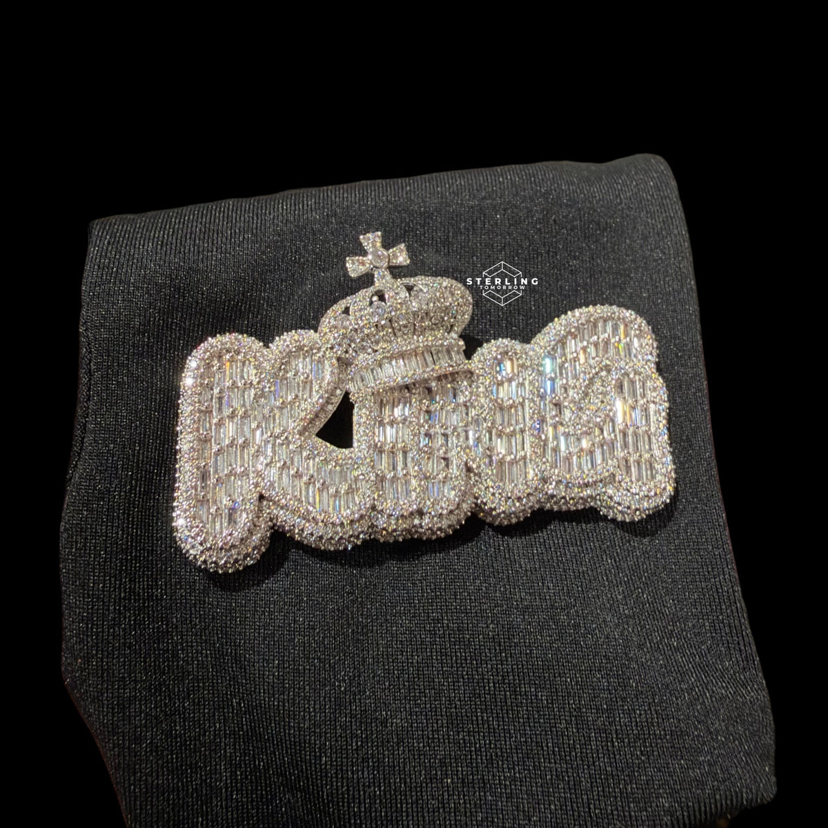 King Silver Tone Pendant
