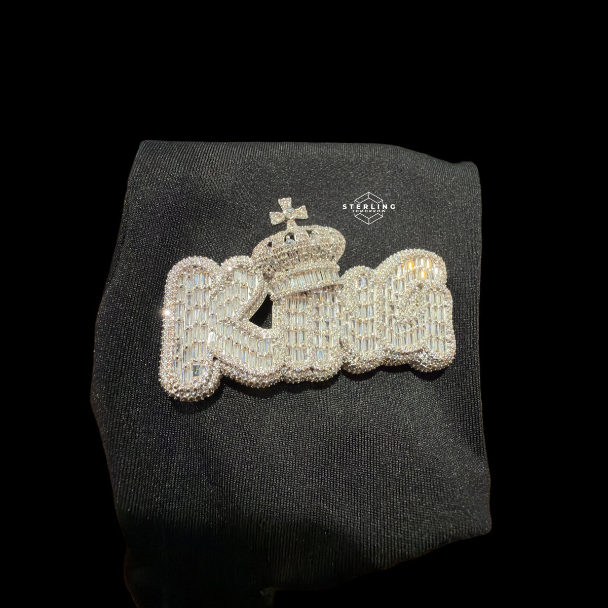 King Silver Tone Pendant