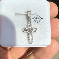 Small 1" Moissanite Cross Pendant